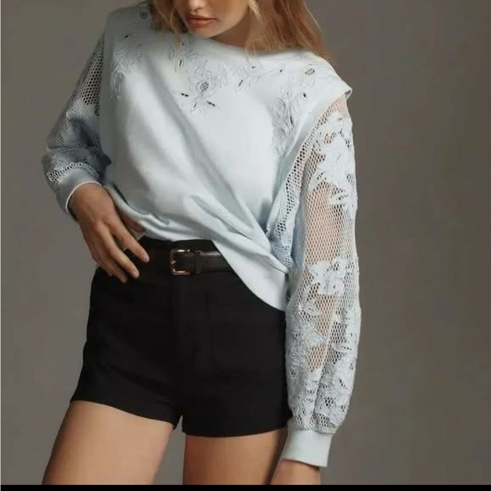 NWT Anthropologie embroidered top